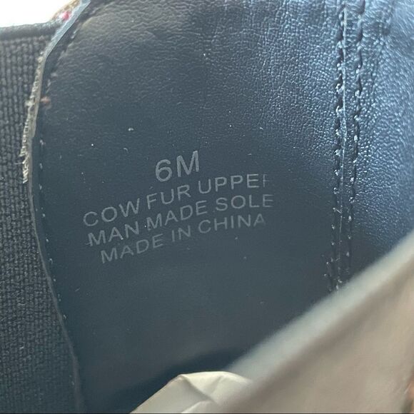 NWT Rebecca Minkoff Sabeen Too Genuine Calf Hair Chelsea Boots - Size: 6 - Picture 6 of 9